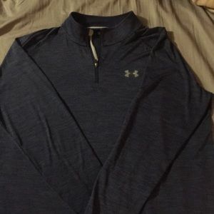 Under Armour Heat Gear 1/4 zip Blue heather